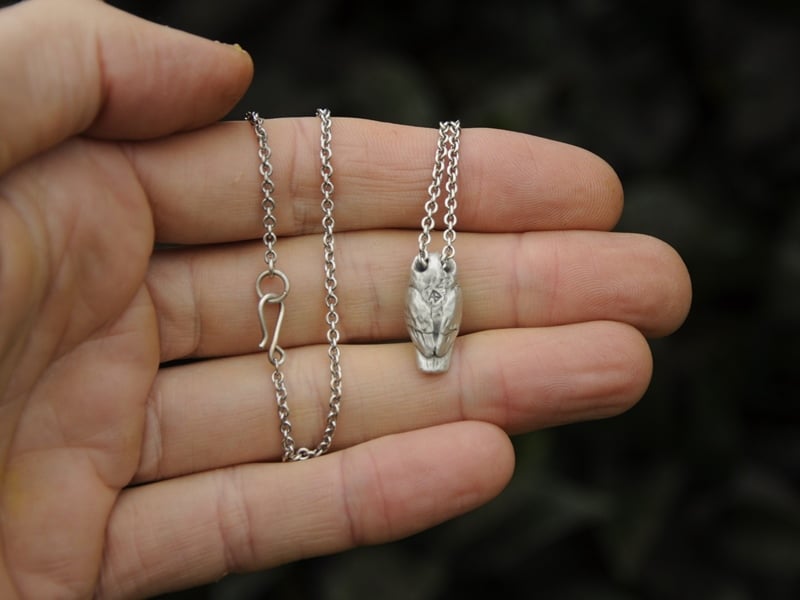 silver ruru pendant